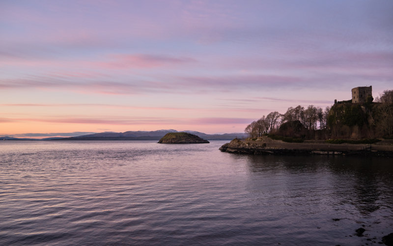 Dunollie Castle and Maiden Island