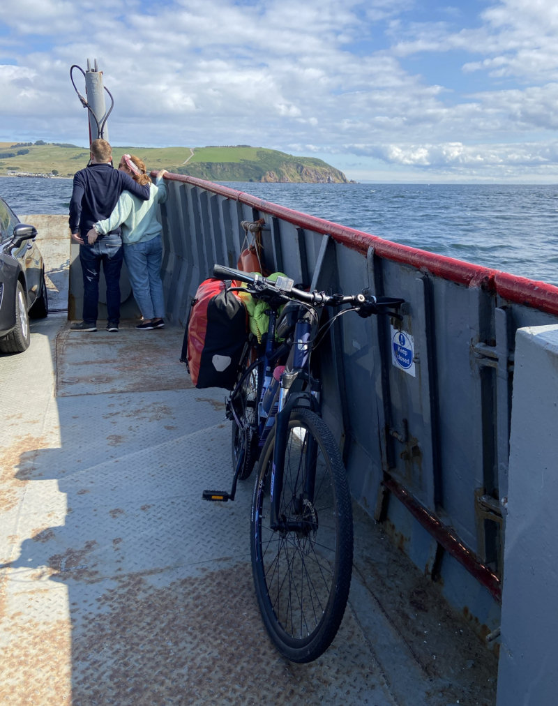 Bike on Cromarty Ferry